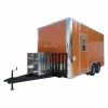 SLE Concessions 8.5' X 16' Concession Food Trailer Orange With Appliances