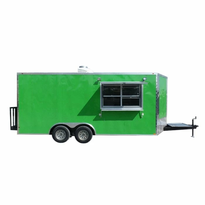 SLE Concessions 8.5' X 18' Concession Food Trailer Lime Green
