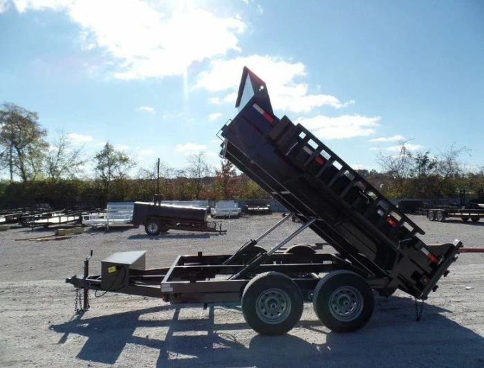 SLE Dump Trailers Dump Trailer 6' X 10' Landscape Equipment With 20 Inch Sides - Image 3