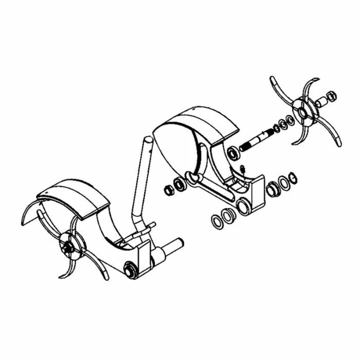 JRCO 1175-2 Aerator Tune-Up Kit Rotors Bushings Pins Locknuts