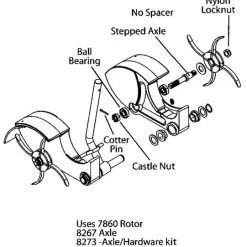 JRCO 1175-4 Aerator Tune-Up Kit Tine Rotors Locknuts Pins