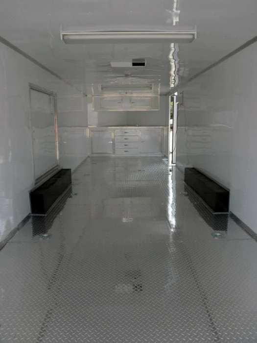 SLE Enclosed Trailers Enclosed Trailer 8.5'x26' White - Car Motorcycle Hauler Storage - Image 6