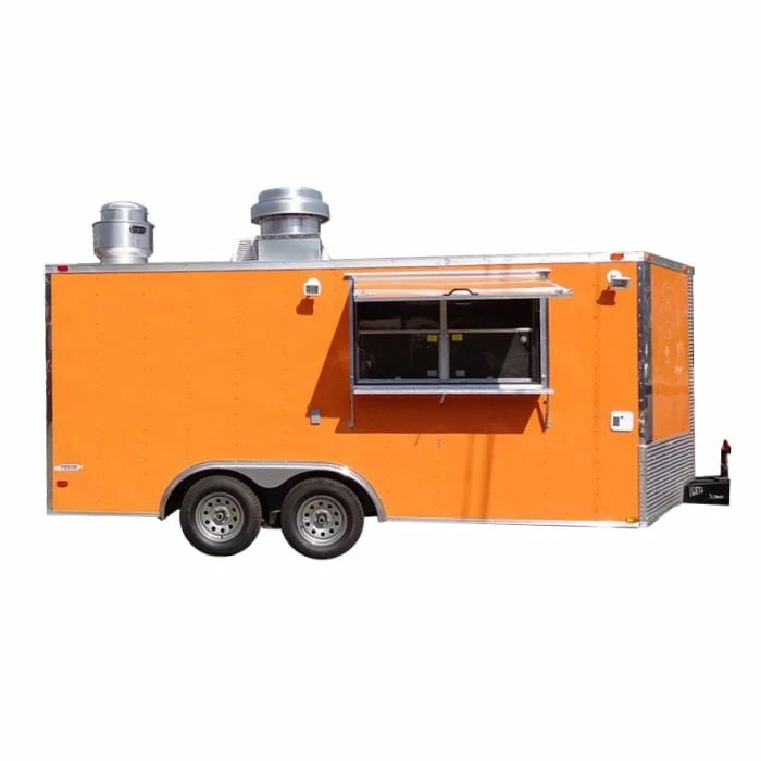 SLE Concessions Concession Trailer 8.5'x16' Event Catering Food Vending (Orange)