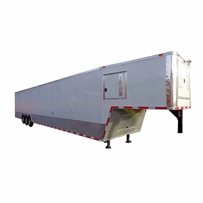 SLE Concessions Concession Trailer 8.5'x48' With Appliances - Gooseneck (White)