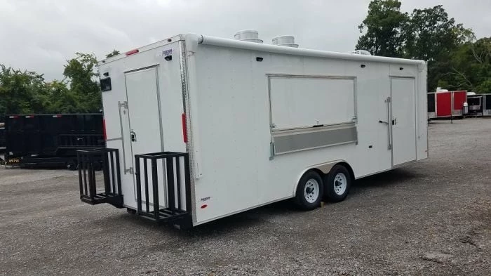 SLE Concessions 8.5' X 24' White Concession Food Trailer With Appliances - Image 5