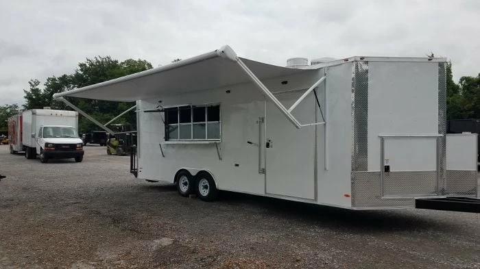 SLE Concessions 8.5' X 24' White Concession Food Trailer With Appliances - Image 6