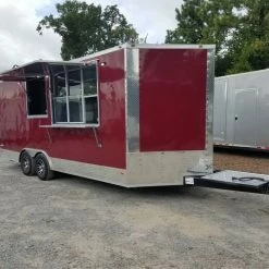 SLE Concessions 8.5' X 20' Brandy Wine Concession Food Trailer