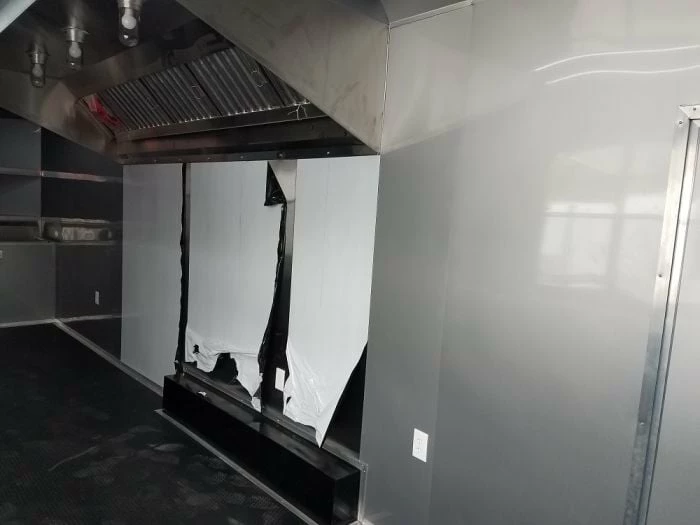 SLE Concessions 8.5' X 26' White Concession Food Trailer - Image 3