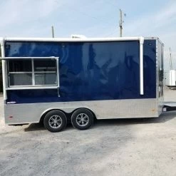 SLE Concessions 8.5' X 16' Indigo Blue Enclosed Pharmaceutical Trailer