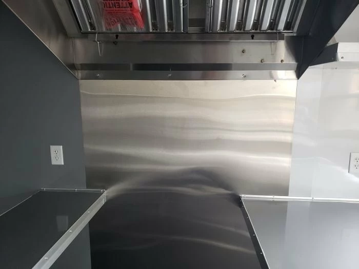 SLE Concessions 8.5' X 16' Penske Yellow Concession Food Trailer - Image 4