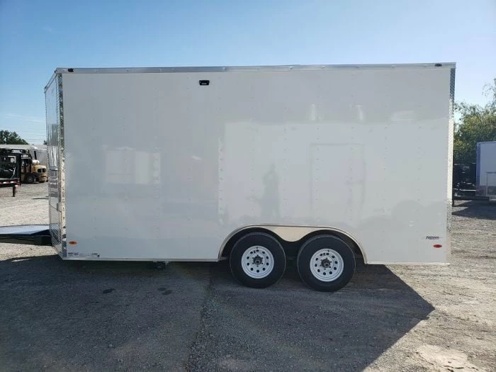 SLE Concessions White 8.5x16 Catering Concession Food Trailer - Image 5