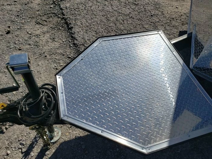 SLE Concessions White 8.5x16 Catering Concession Food Trailer - Image 6