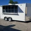 SLE Concessions White 8.5x16 Catering Concession Food Trailer