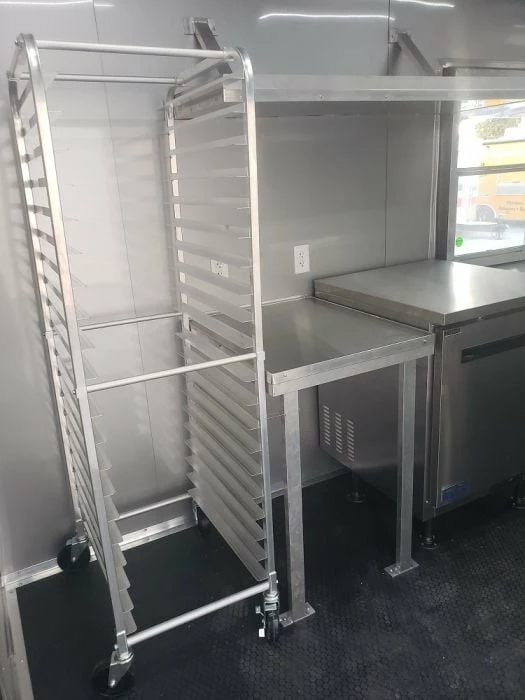 SLE Concessions 8.5' X 20' White Bakery Concession Food Trailer With Appliances - Image 2