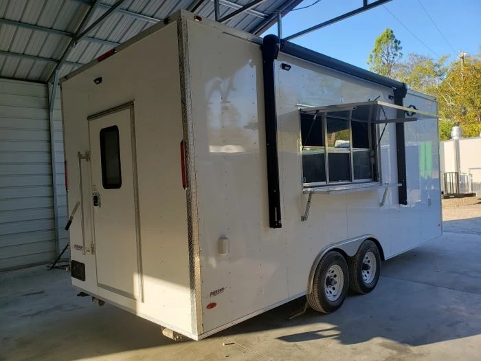 SLE Concessions 8.5' X 20' White Concession Food Trailer With Appliances - Image 5