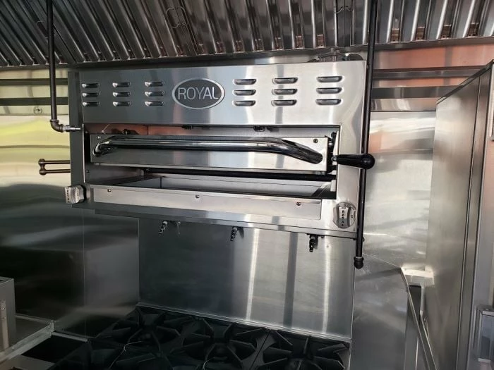 SLE Concessions 8.5' X 53' Lime Green Gooseneck BBQ Concession Food Trailer With Appliances - Image 4