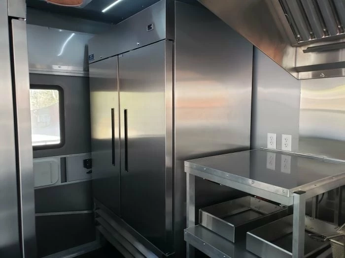 SLE Concessions 8.5' X 53' Lime Green Gooseneck BBQ Concession Food Trailer With Appliances - Image 6