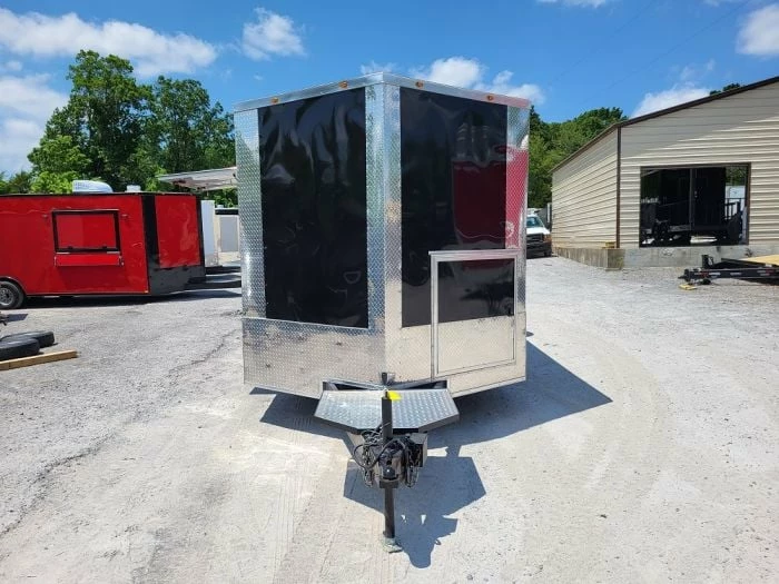 SLE Concessions Concession Trailer 8.5' X 18' Black Food Event Catering - Image 2