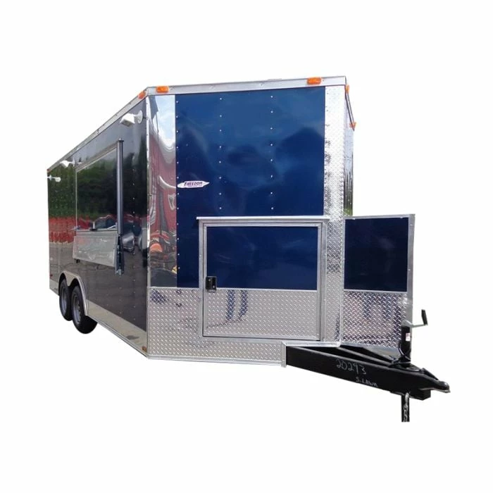 SLE Concessions Concession Trailer 8.5'x16' Blue - Catering Food Event Vending