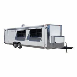 SLE Concessions Concession Trailer 8.5'x24' White - Food Catering Event Vending