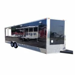 SLE Concessions Concession Trailer 8.5' X 26' Catering Food Event BBQ Custom Enclosed-Black