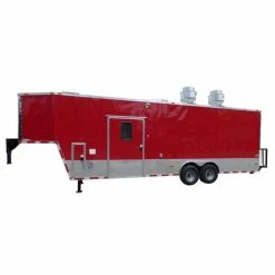 SLE Concessions Concession Trailer 8.5'x30' Red - Food Event Catering BBQ