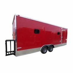 SLE Concessions Concession Trailer 8.5'x22' Red - Food Event Catering BBQ