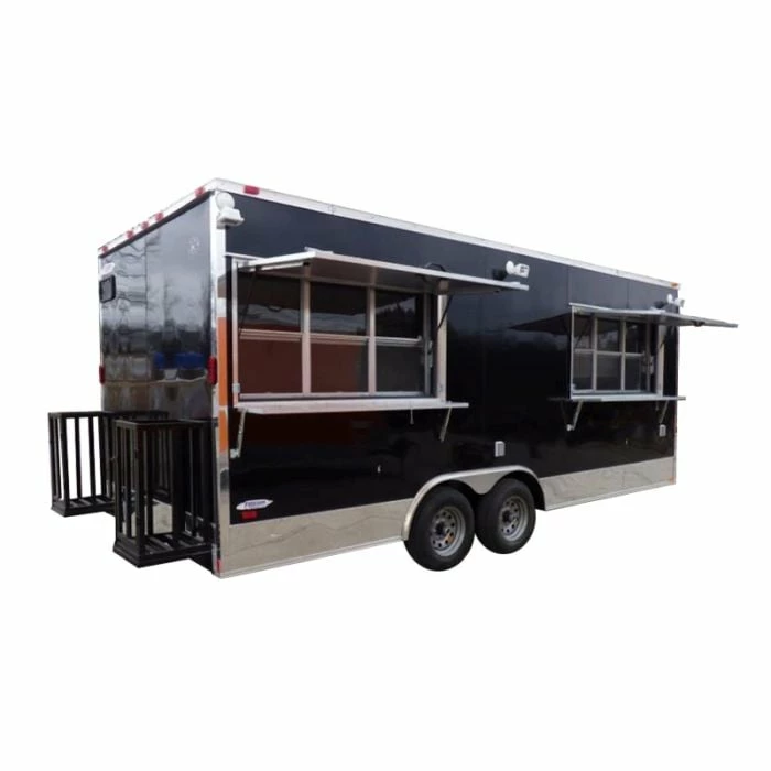 SLE Concessions Concession Trailer 8.5 X 20 Black - Food Event Catering