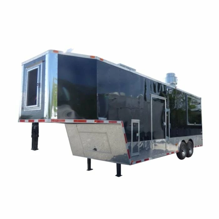 SLE Concessions Concession Trailer 8.5' X 30' Black - BBQ Event Catering