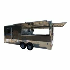 SLE Concessions 8.5' X 20' Concession Food Trailer Black Catering Event
