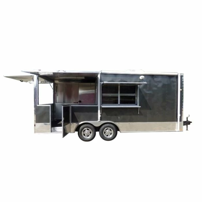 SLE Concessions 8.5' X 20' Concession Food Trailer Charcoal Grey With Appliances