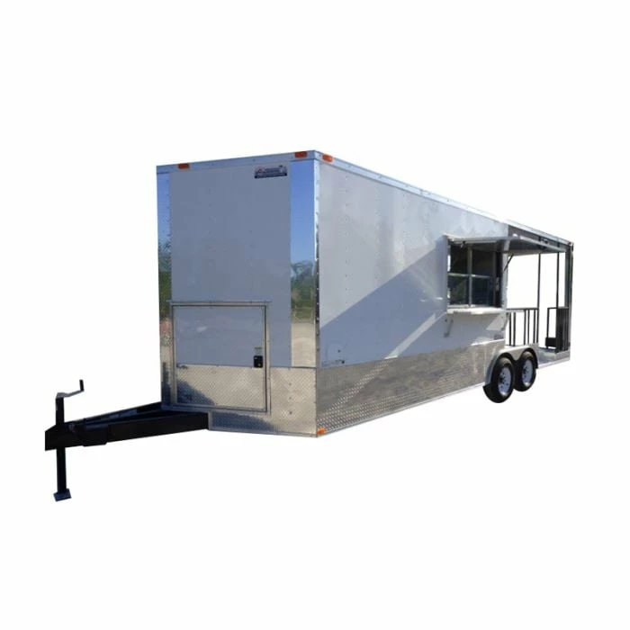 SLE Concessions 8.5' X 22' Concession Food Trailer White Catering Event