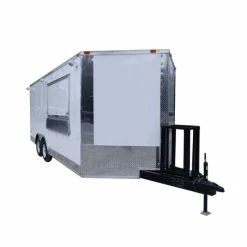 SLE Concessions 8.5' X 18' White Event Catering Concession Food Trailer