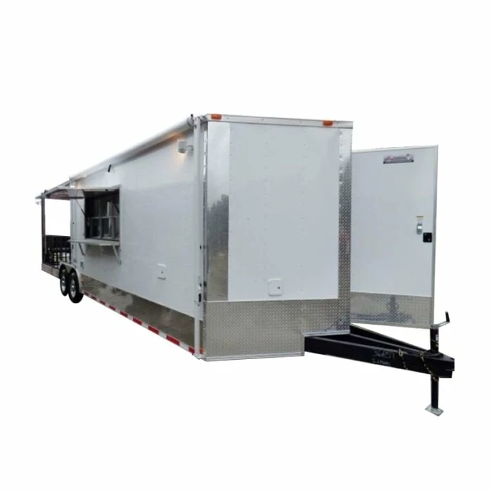 SLE Concessions 8.5' X 28' Concession Trailer White With Appliances