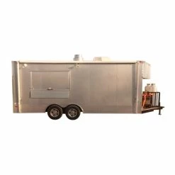 SLE Concessions 8.5' X 20' Concession Trailer Silver Frost Food Event Catering