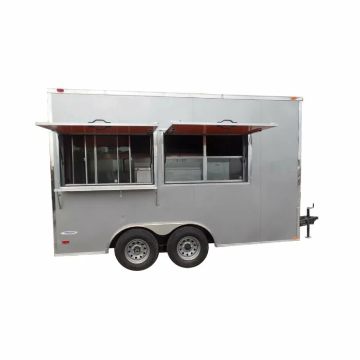 SLE Concessions 8.5' X 14' Concession Trailer Silver Food Event Catering