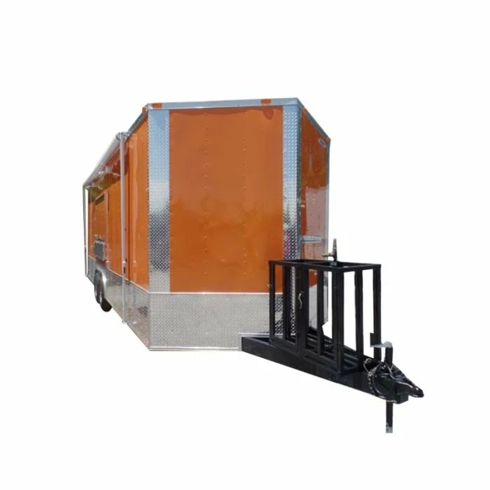 SLE Concessions 8.5' X 24' Concession Food Trailer Orange Event Catering
