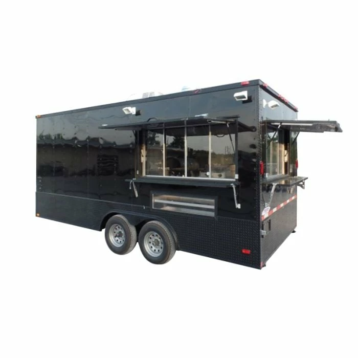 SLE Concessions 8.5' X 18' Black Concession Food Event Catering Trailer
