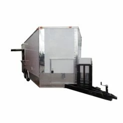 SLE Concessions 8.5' X 16' Concession Food Trailer White Event Catering