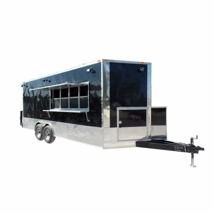 SLE Concessions 8.5' X 20' Concession Trailer Black Food Event Catering