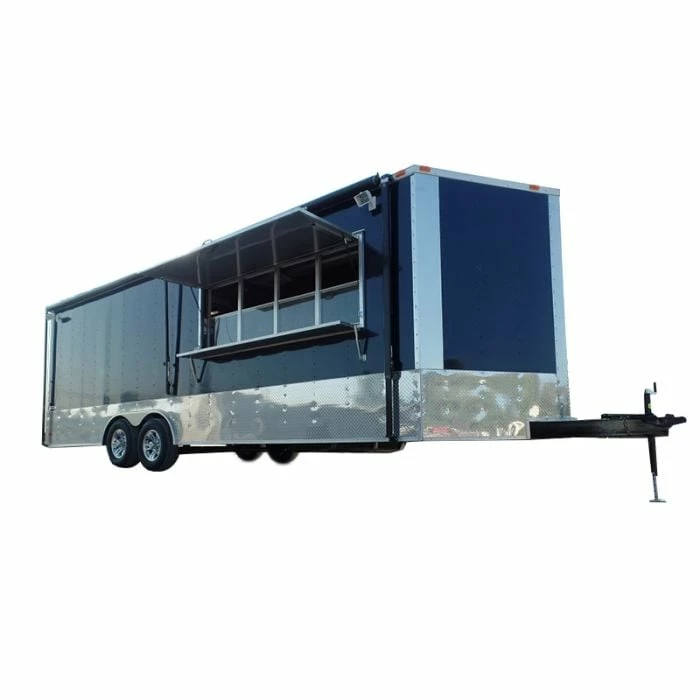 SLE Concessions 8.5' X 24' Concession Food Trailer Indigo Blue Event Catering