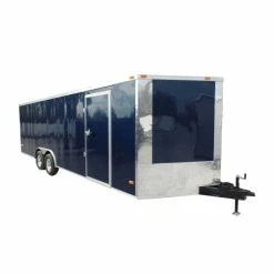 SLE Enclosed Trailers Enclosed Trailer 8.5' X 24' Indigo Blue Equipment Hauler Storage