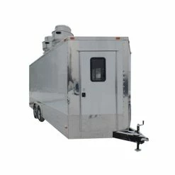 SLE Concessions 8.5' X 20' Concession Food Trailer White Event Catering