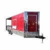 SLE Concessions 8.5' X 20' Concession Food Trailer Red BBQ