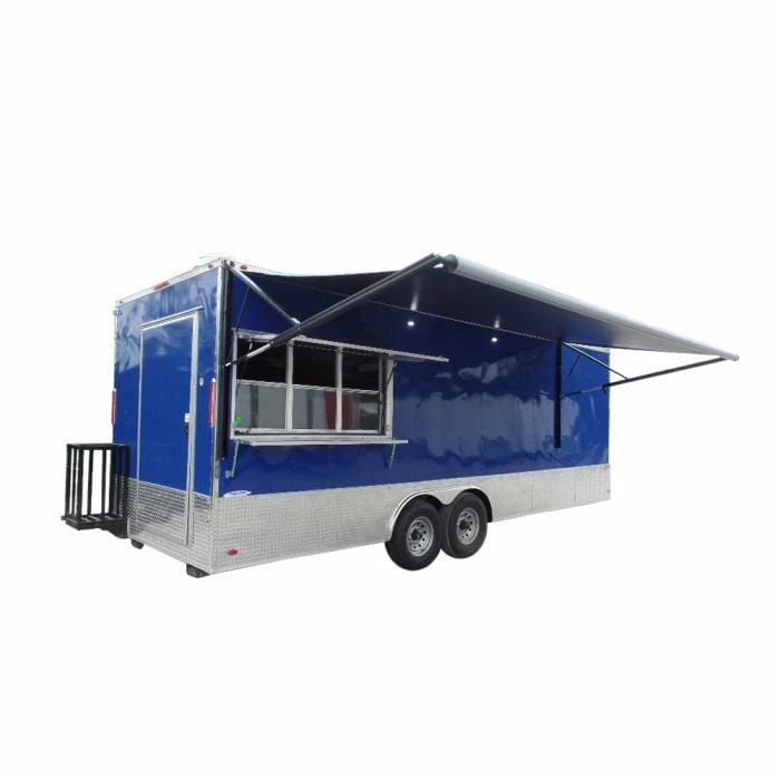 SLE Concessions 8.5' X 24' Blue Catering Event Concession Food Trailer