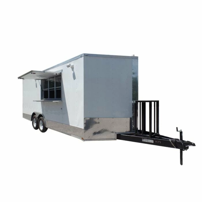 SLE Concessions 8.5' X 20' Concession Food Trailer White Event Catering