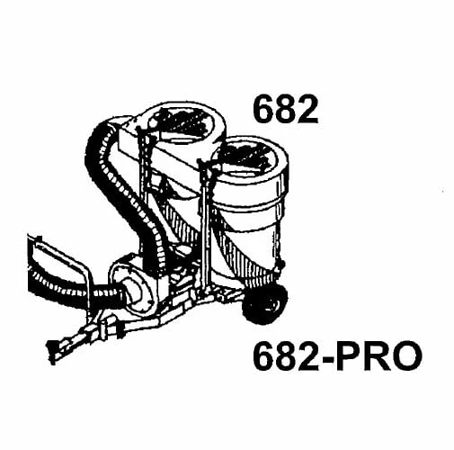 Trac Vac 682 Lawn Mower Bagger Vacuum Pull Behind 6.5 Hp Briggs - Image 2