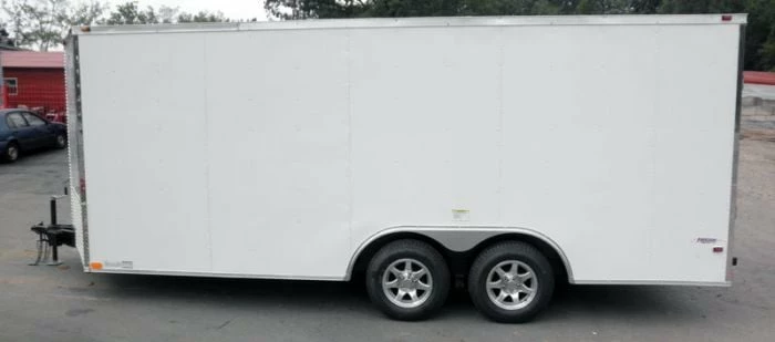 SLE Enclosed Trailers Enclosed Trailer 8.5'x18' White - Equipment Car Bike Hauler Storage - Image 6