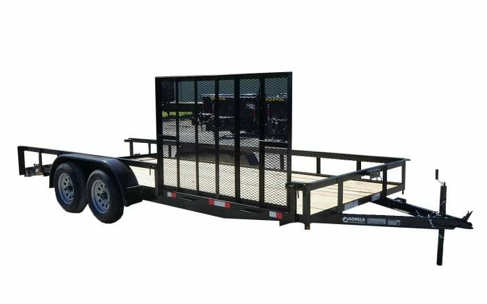 SLE Utility Trailers 6.4x18 Tandem Dovetail Utility Trailer With Side Gate - Image 2