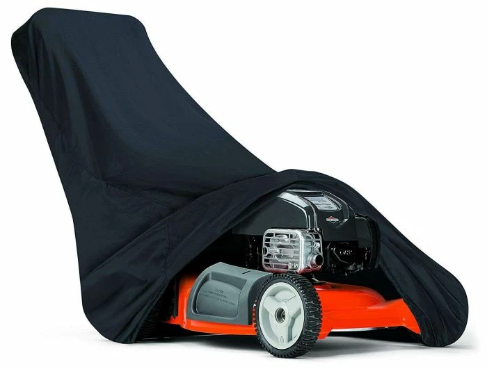 Classic Accessories Classic 73117-HUSQ Lawn Mower Cover For Husqvarna Walk-Behind Mowers Black